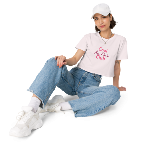Pink Cool Au Pair Club crop top
