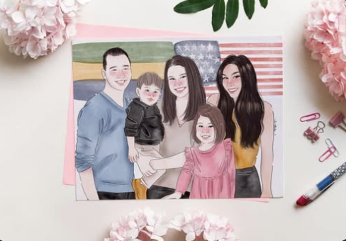 Custom illustrations by Artist Brenda Brito