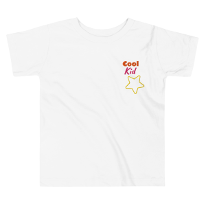 PerfectConnect -White toddler tee with Cool Kid print